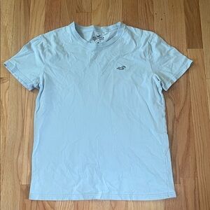 Hollister T Shirt Mens Small Blue Logo Short Sleeve Cotton Casual Summer